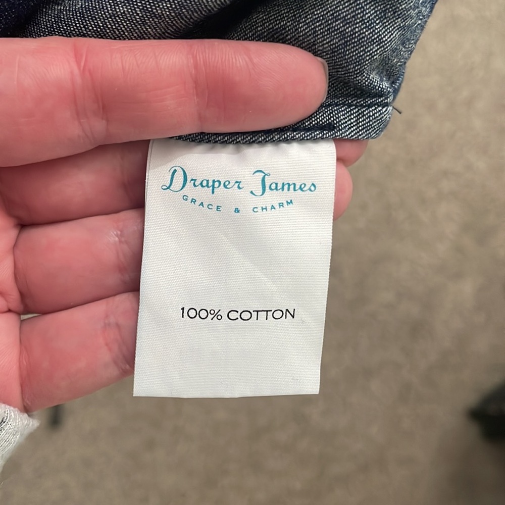 Draper James Chambray Ruffle Shift - image 6